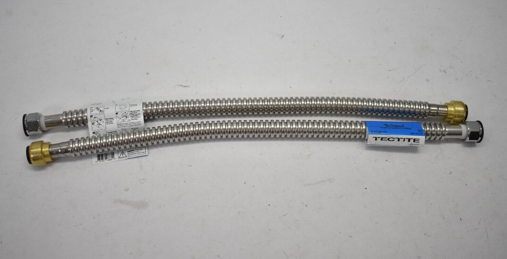 Lot of 2 Tectite Apollo Push To Connect Water Heater Connector 3/4" x 24"