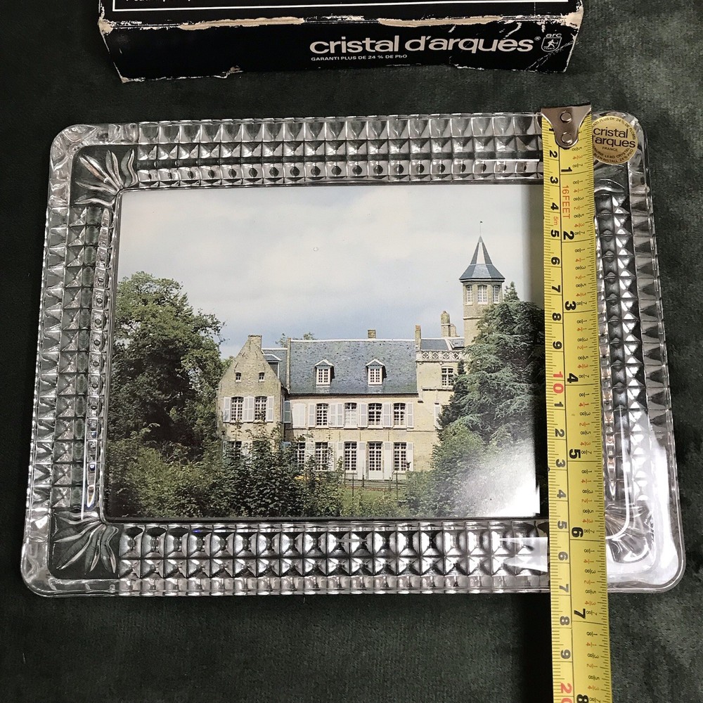 Vintage Crystal d'Arques Clear Crystal Photo Frame