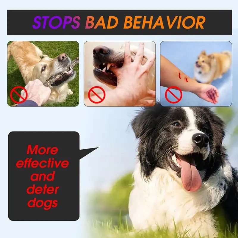 Ultrasonic Dog Repeller & Trainer - 3 Modes, Safe, Effective, Portable