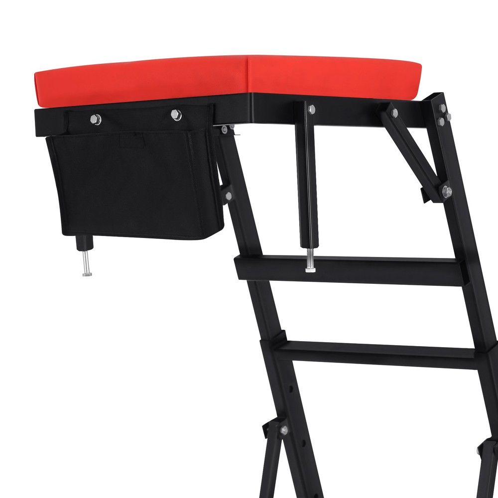 400lbs Engine Access Topside Workshop Creeper Adjustable Height Ladder 4 Wheels