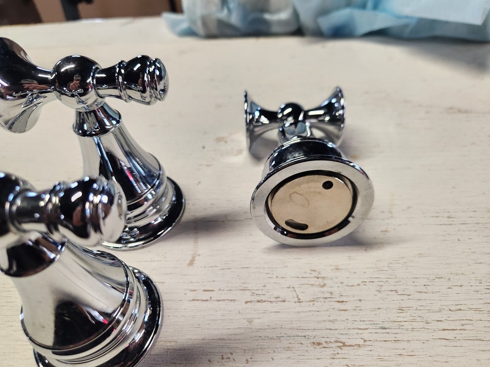 bathroom accessories 3 Polished Chrome Mounts
