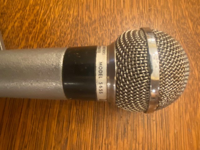 Vintage 1960's Shure 585S Dynamic Unisphere Microphone w/cable