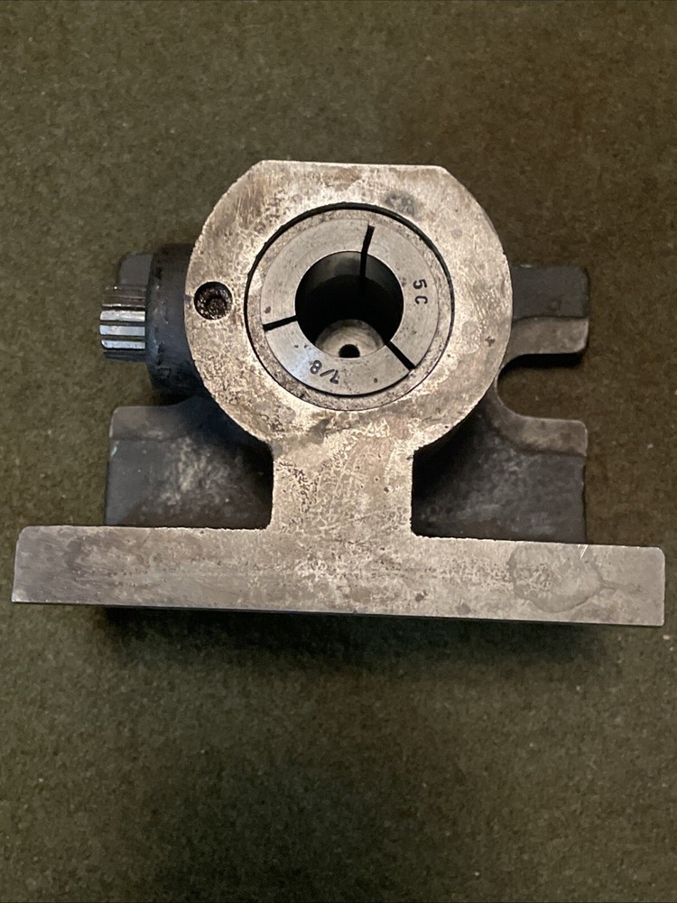 Vintage 5C Horizontal-Vertical Angle Collet Holding Fixture