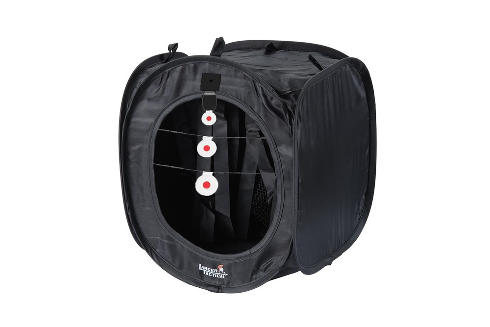 Lancer Tactical Portable Airsoft Target Tent Black BB Shooting Target