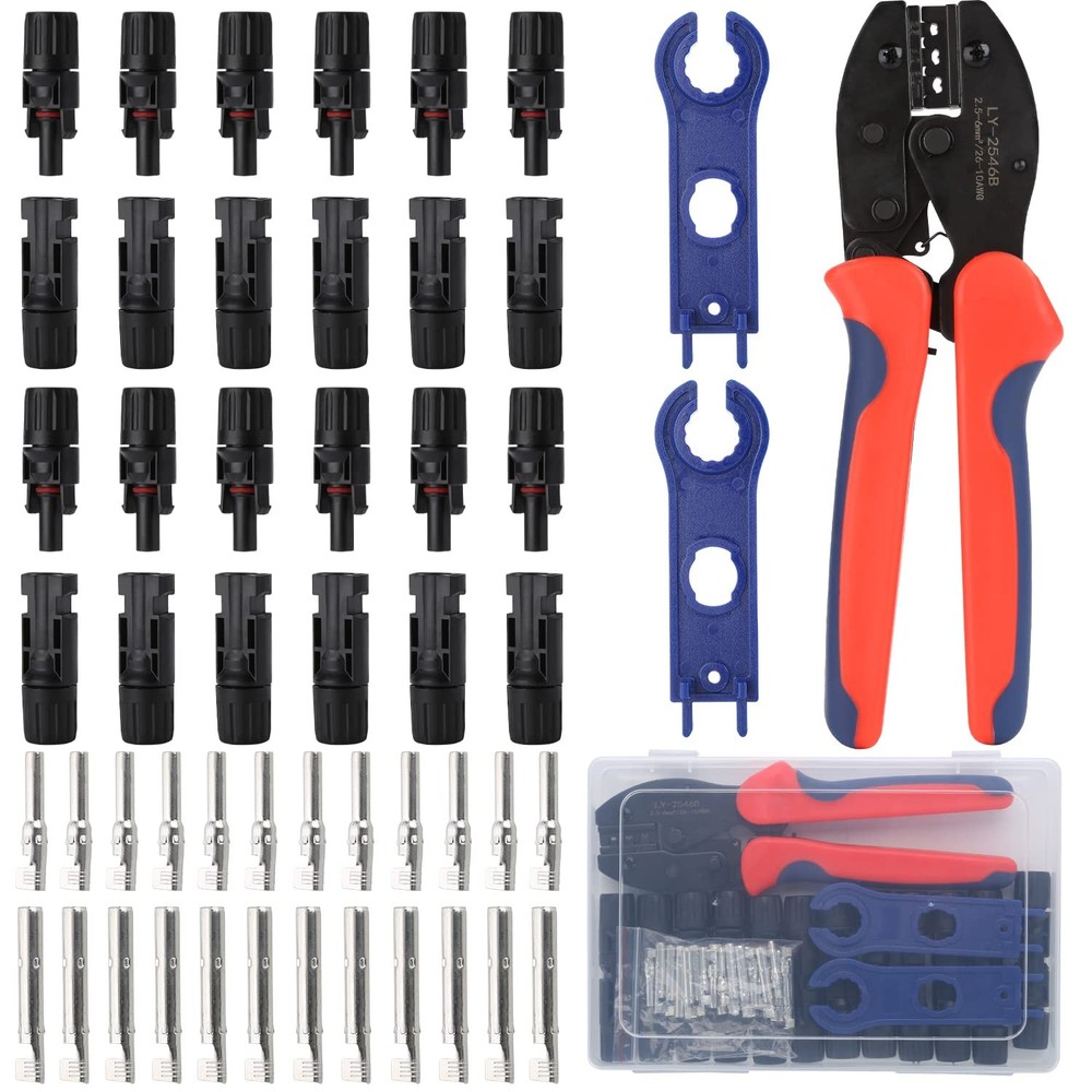 YXGOOD Solar Crimping Tool for Panel Cable with 12 Pairs Solar...