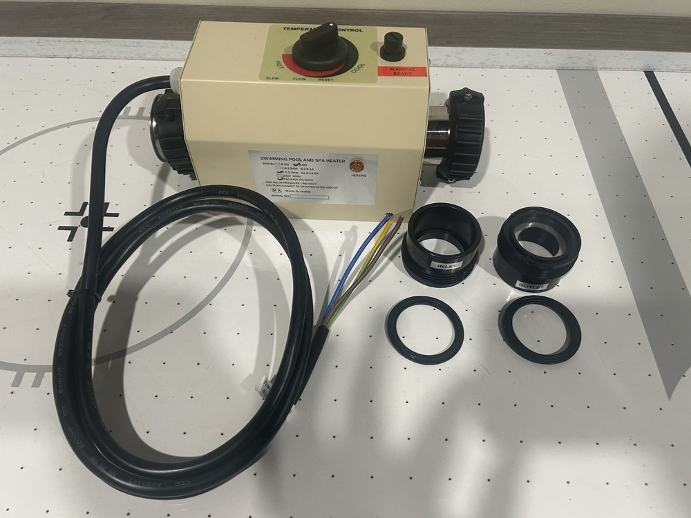 Electric Swimming Pool Heater SPA Water Bath Hot Tub Thermostat Heater 3KW B-M3