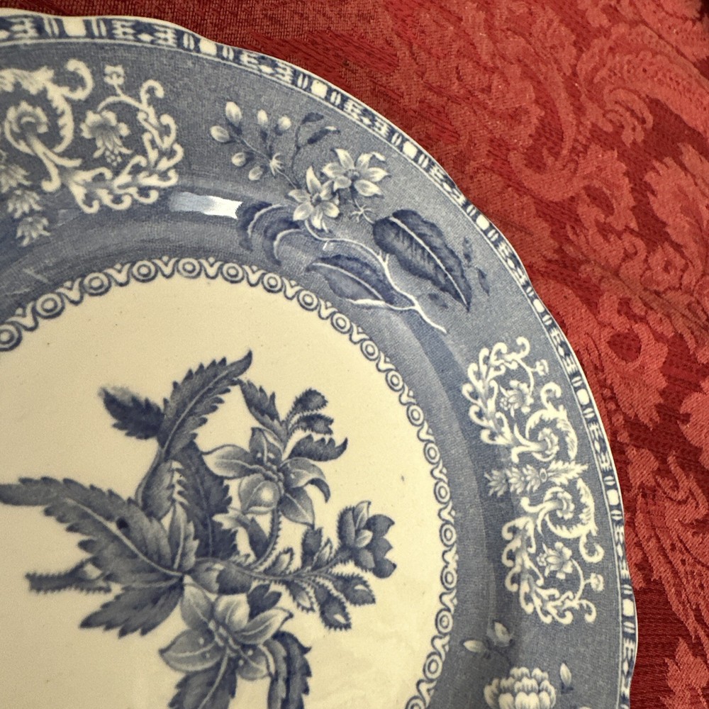 Vintage MINT Spode Copeland Camilla Blue Transferware 6.25" Serving/Bread Plate