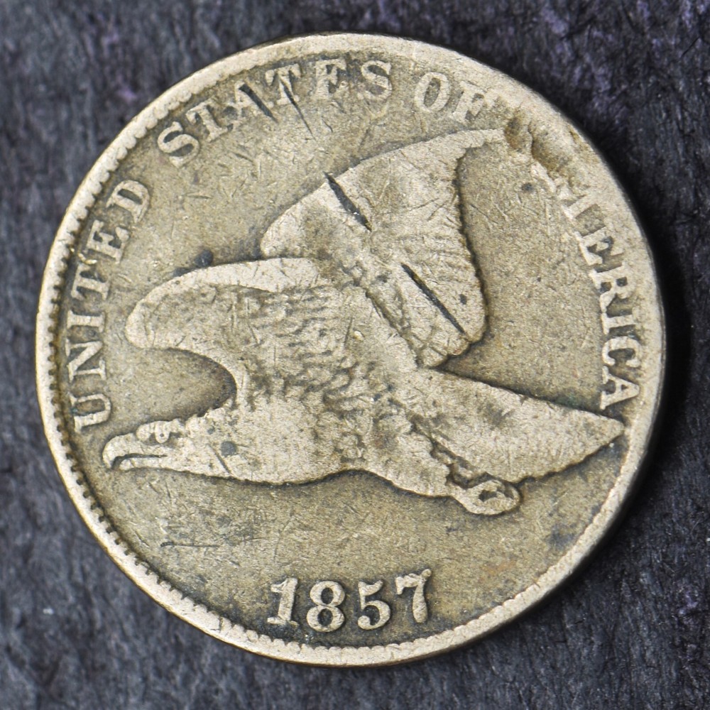1857 Flying Eagle Cent 1C - COINGIANTS -