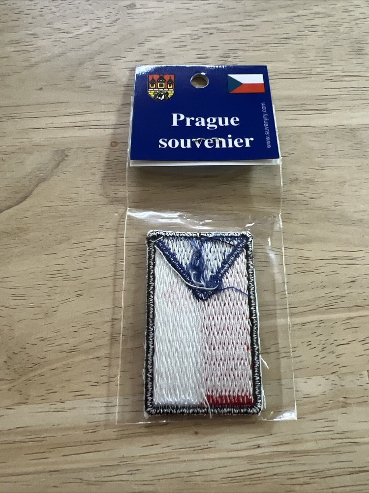 Vintage Prague souvenir patch new in package