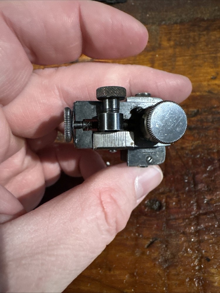 Early Lyman Model 57 Peep Sight. Missing Clip On Index Plate.