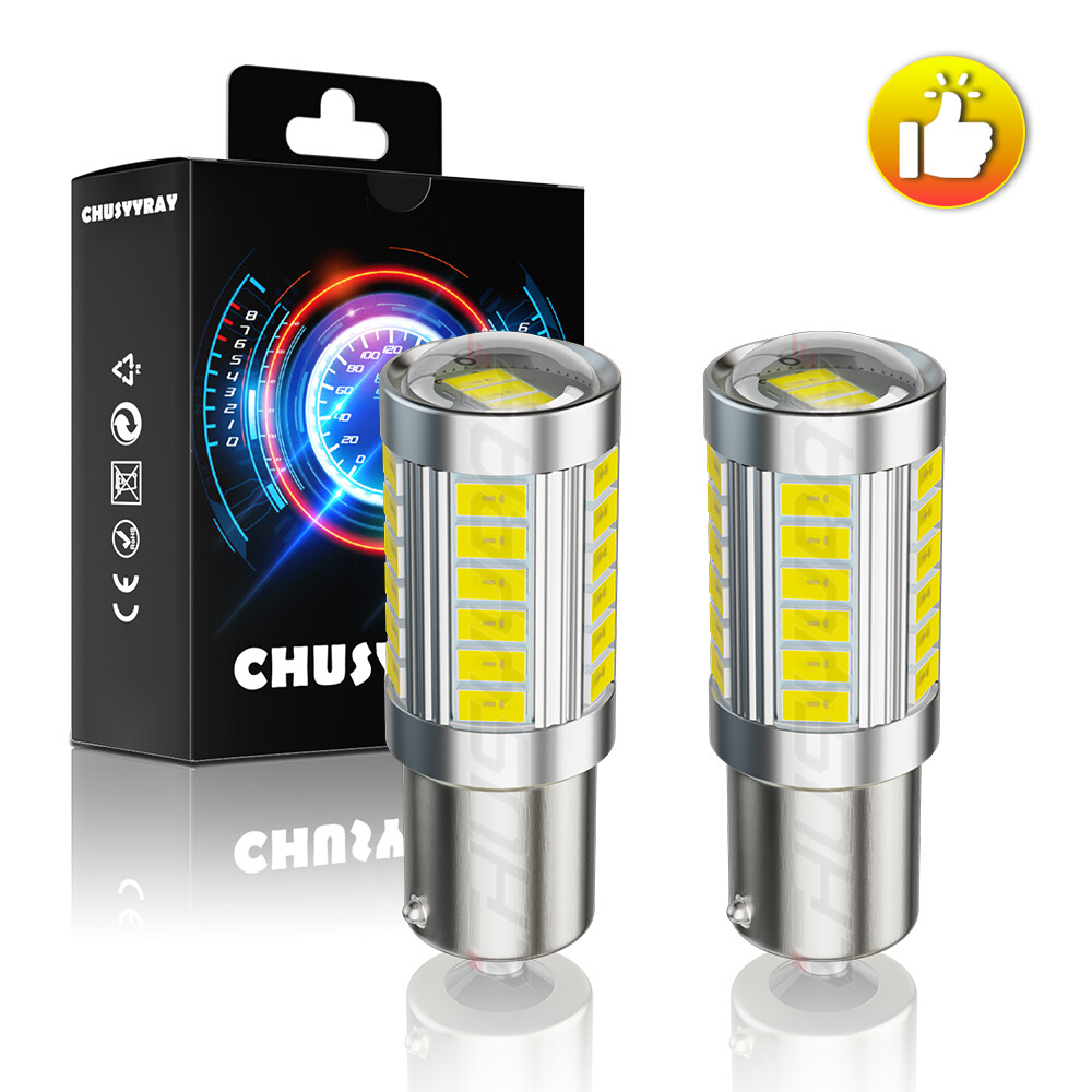 2 LED light bulbs for Deere E110 E100 E120 E130 E140 headlights lights mower 12v