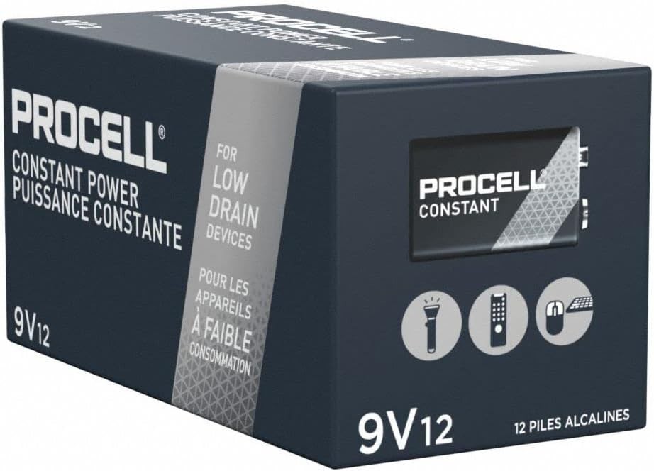 Duracell Procell 9V Alkaline Batteries 12 pack expire 2029