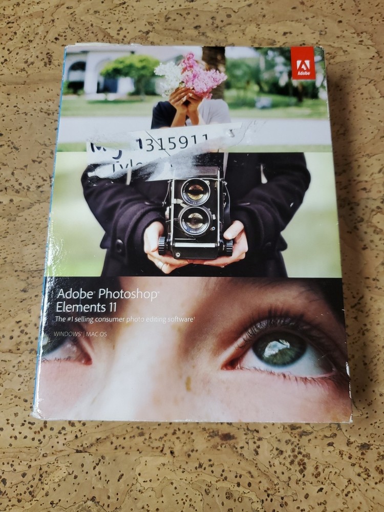 OPEN BOX Photoshop Elements 11 Mac + Windows w/Serial