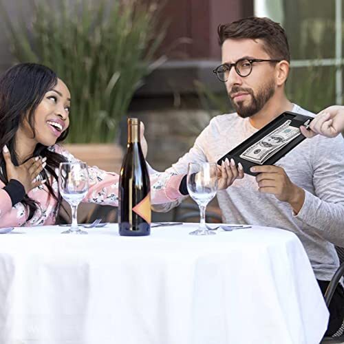 20 Pack Check Holders Black Plastic Tip Trays Restaurant Check Presenters