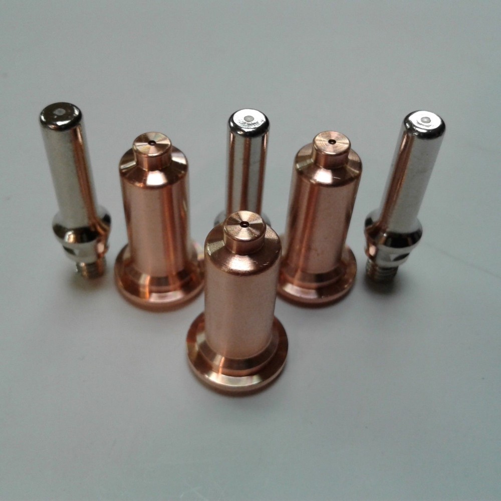6PC LONG SHIELDED CONSUMABLE KIT FITS AHP ALPHACUT 60 PLASMA CUTTER  IPT60 TORCH