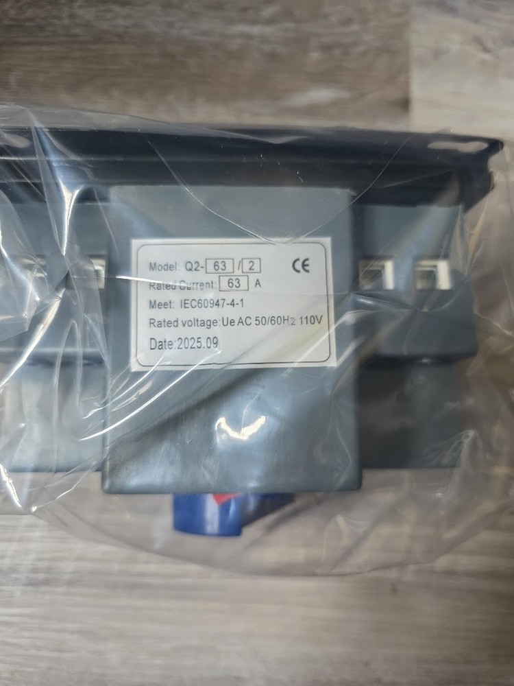 Double Power Source Automatic Transfer Switch Q2 Series 63 Amp 2 Pole Brand New