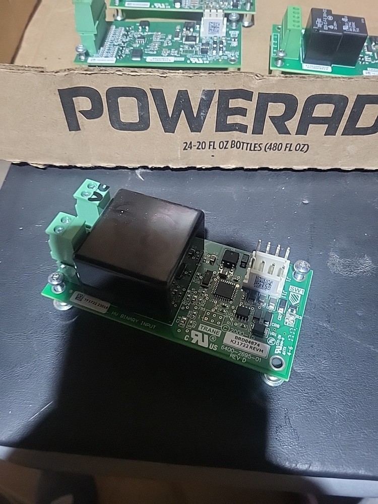 TRANE HIGH VOLTAGE BINARY INPUT CIRCUIT BOARD  6400-2695-01 RevD