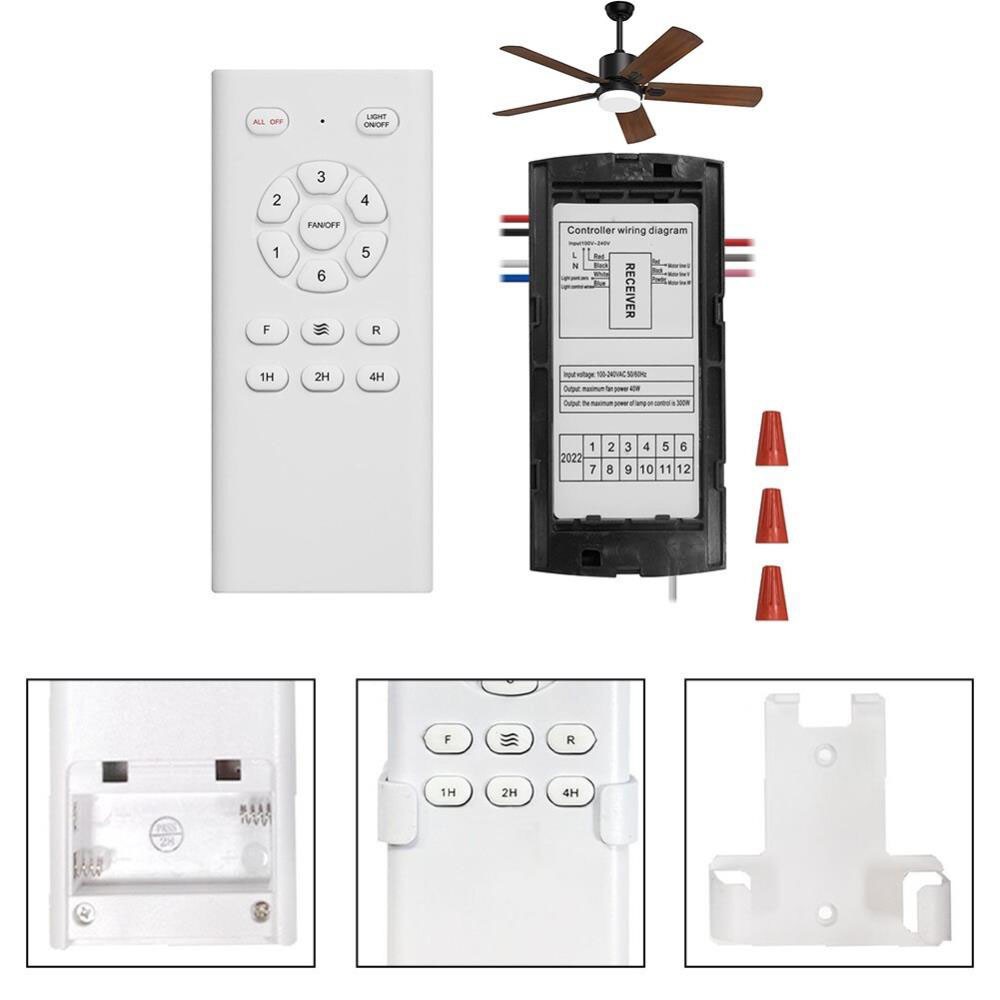DC Output Ceiling Fan Receiver With 6 Speed Remote Control Functionality USA ∂