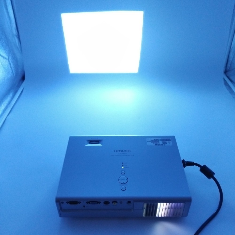 Hitachi CP-RX60 Multimedia LCD Projector with Connection + Power Leads - Working