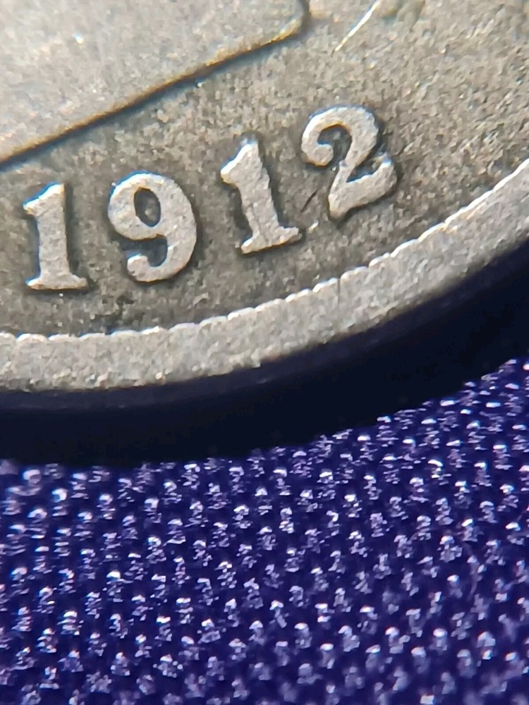 NICE 1912-D LIBERTY "V" NICKEL - VF ~Reverse LAMINATION ERROR~