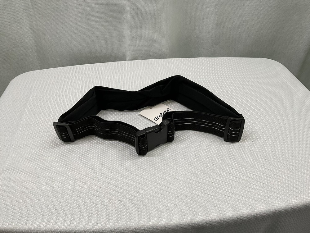 Running Belt, Slim 2 Zippered Pockets, Adjustable