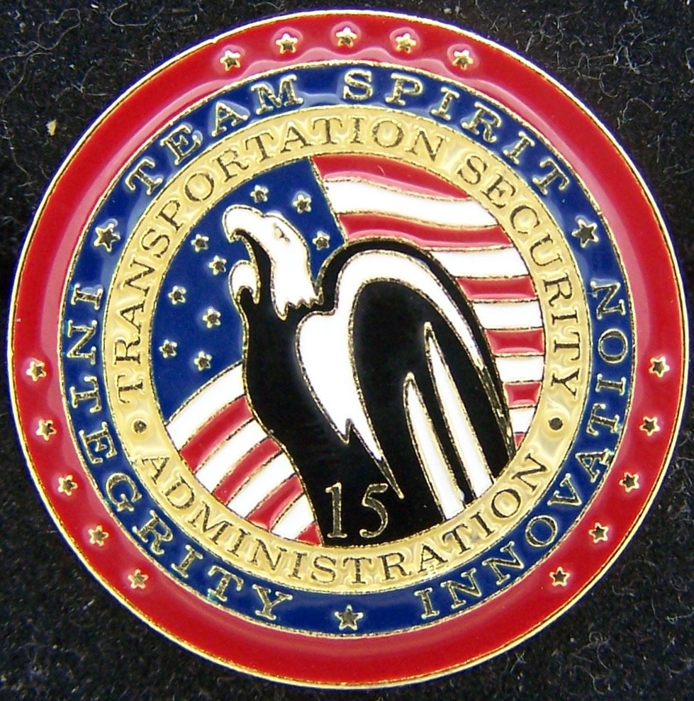 TSA 15 Year Pin Transportation Security Administration Lapel Pin V2