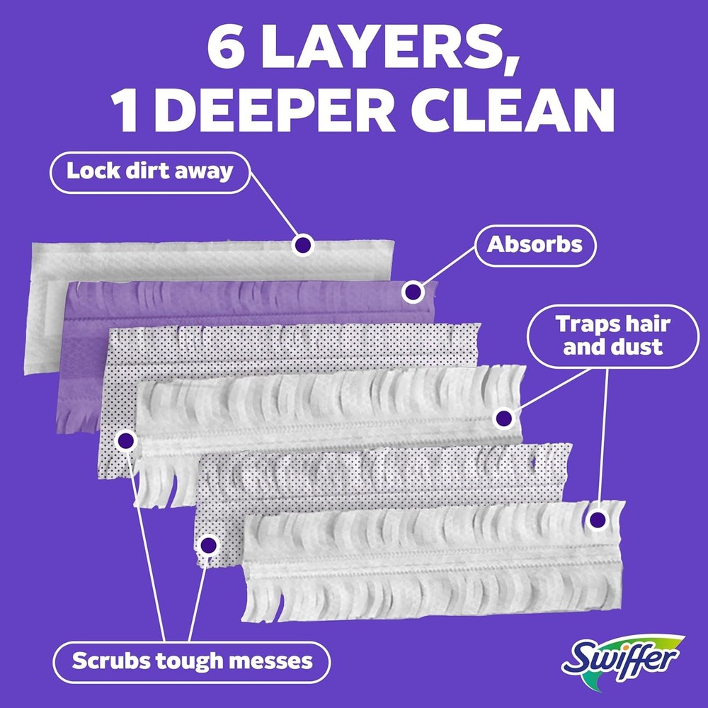 PowerMop Multi-Surface Mopping Pad Refills for Floor Cleaning, 11 Count