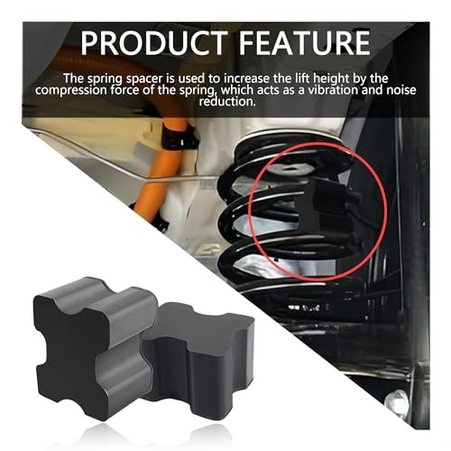 4PCS Rubber Coil Spring Spacers,Heavy Duty Front Coil Spring Booster Kit