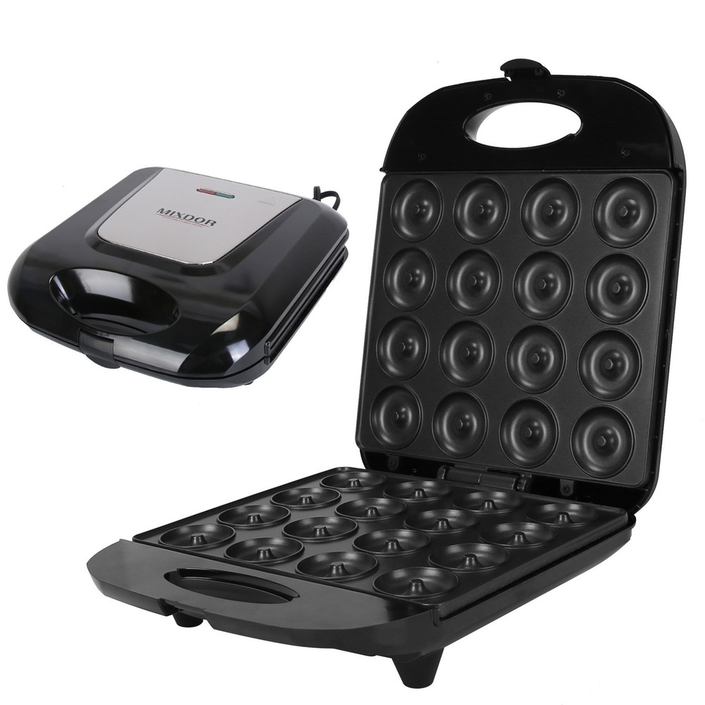 Mini Donut Maker Machine 16 Hole Nonstick Double Sided Heating 1400W