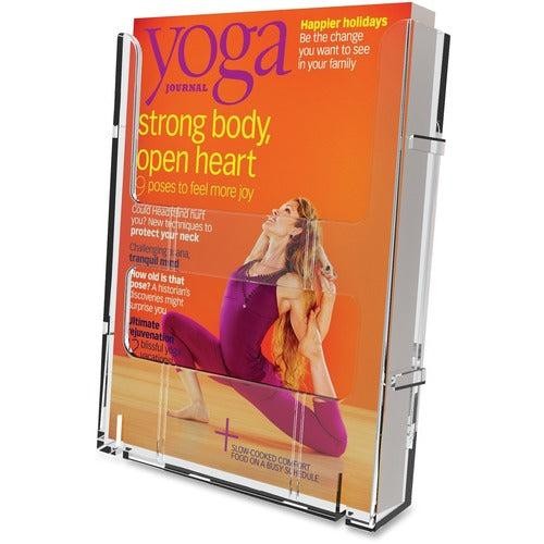Deflecto Lit Loc Interlocking Magazine Display 772001