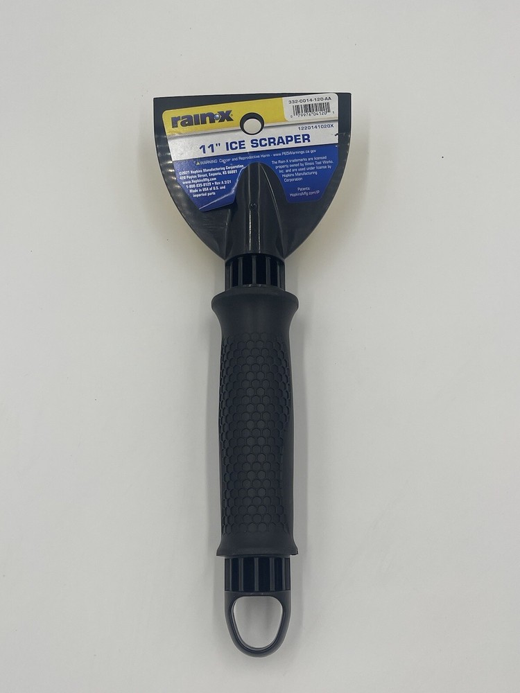 rainX 11" Ice Scraper for Icy Windows Windshield Winter Dual Sided Strong Handle