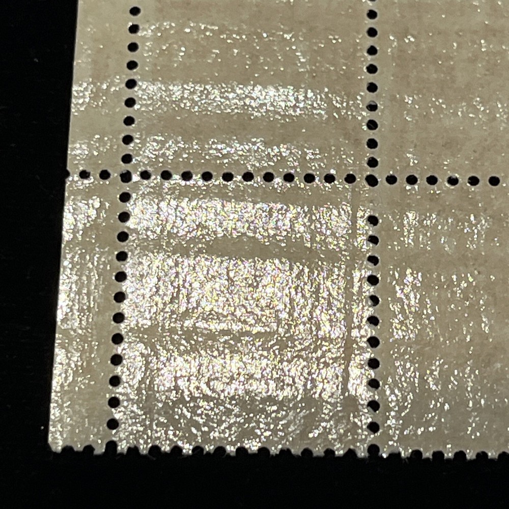 US # 806 *MINT OG *{ MISPERF ERROR /EFO BLOCK OF 4 } 2c FULL GUTTER TOP !!!!