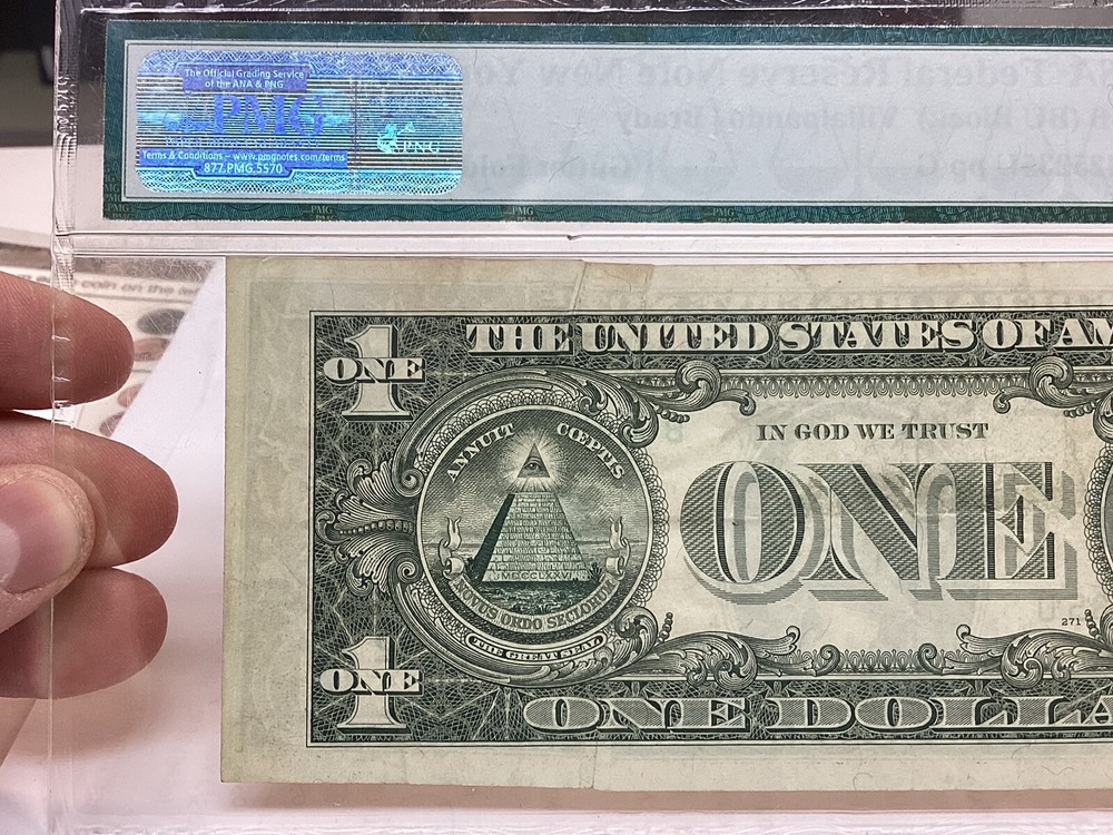 $1 1988A PMG 30 Gutter Fold Error Fr#1915-B