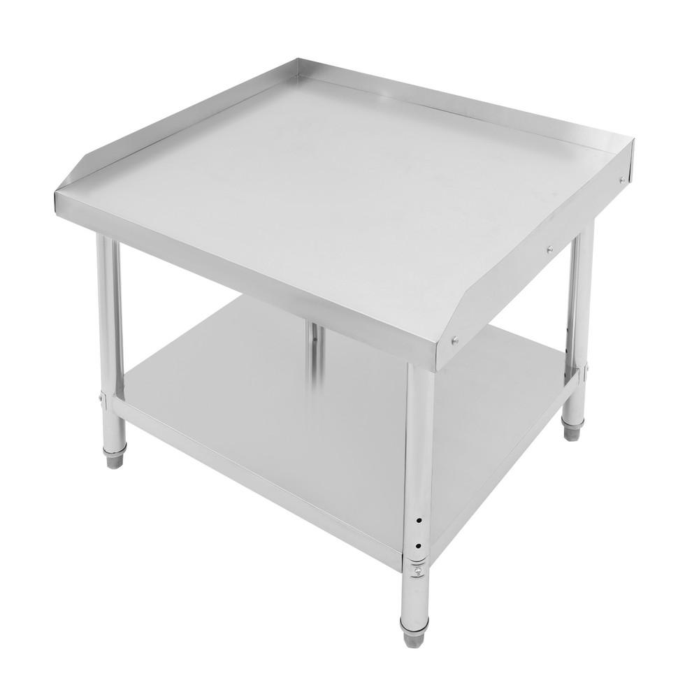 Stainless Steel Adjustable Kitchen Restaurant Work Prep Table With Backsplash