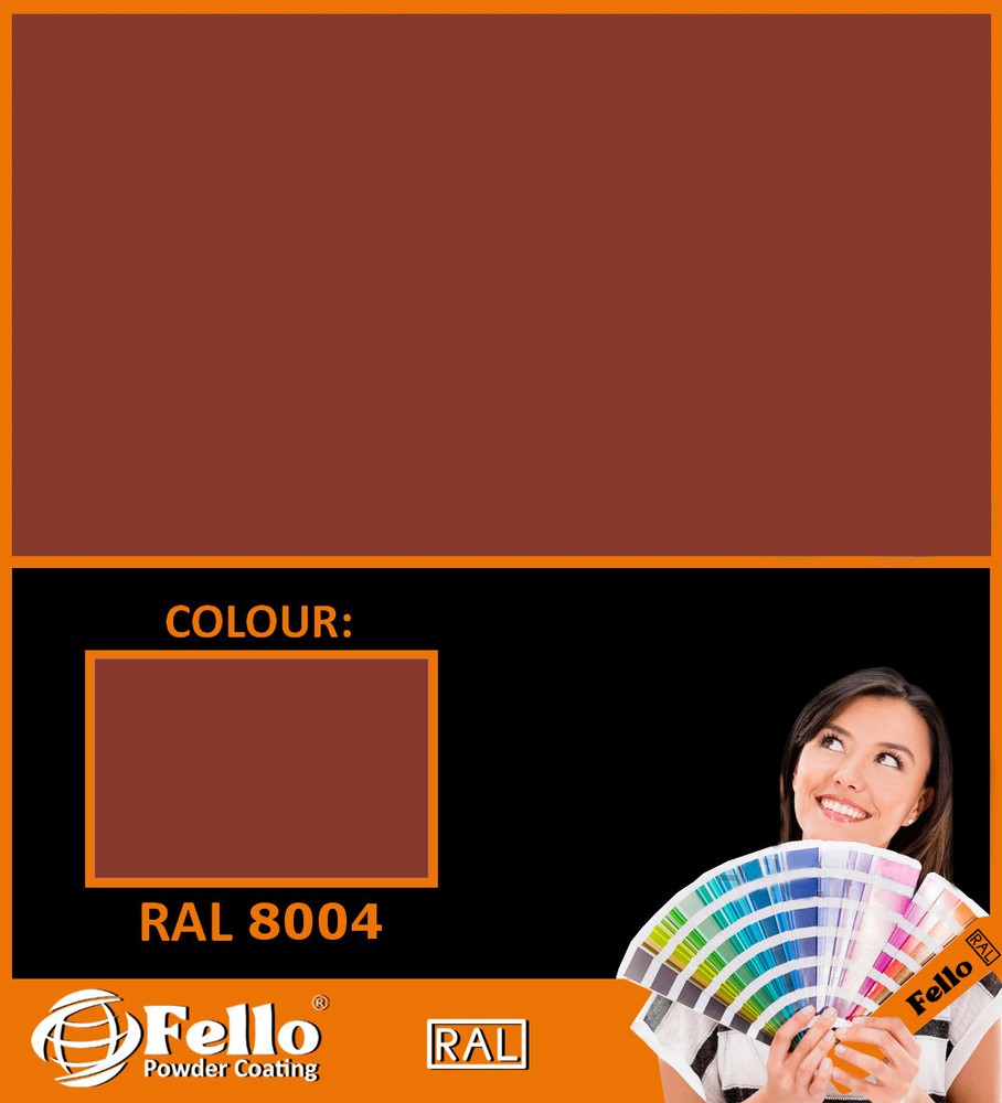 FELLO powder coating - RAL 8004 copper brown 5KG POLYESTER