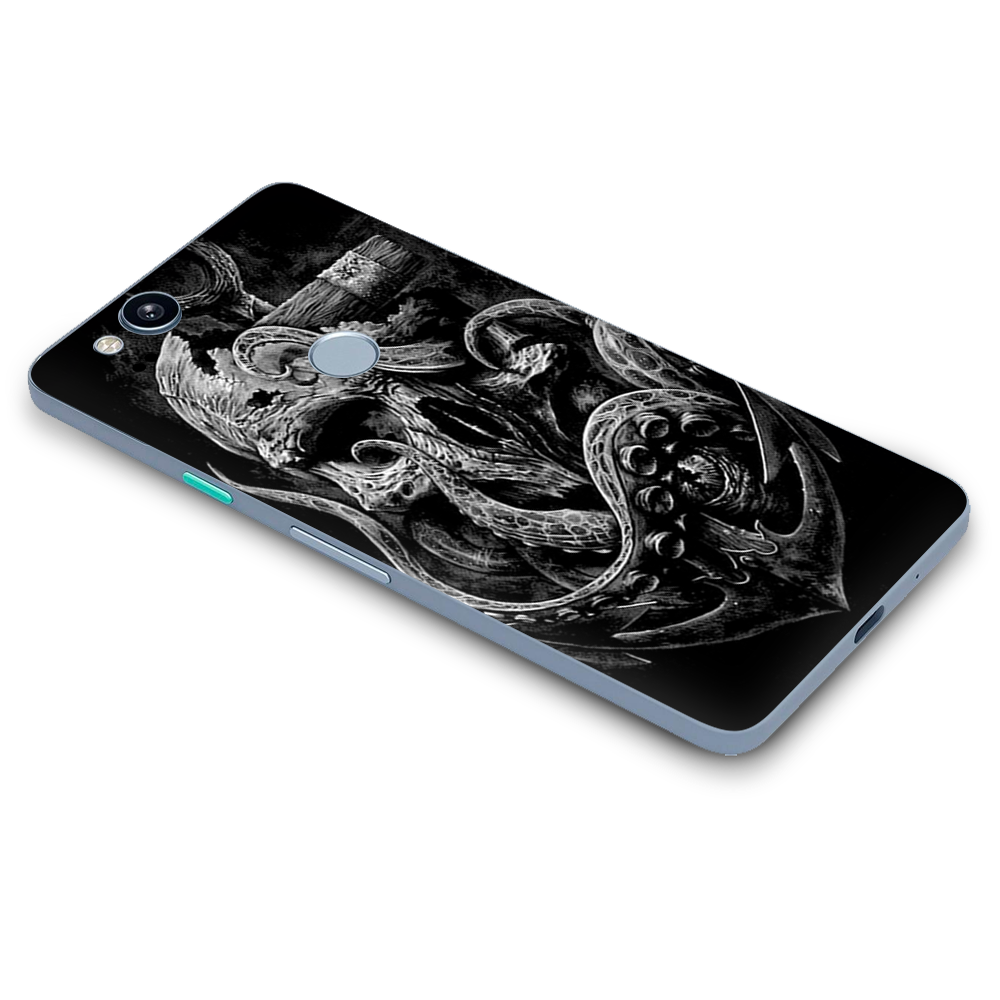 Google Pixel 2 Skins Decal Wrap Skull Anchor Octopus Under Sea
