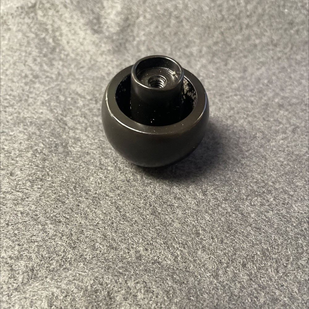1-1/4" Ball Top Knob Flat Black