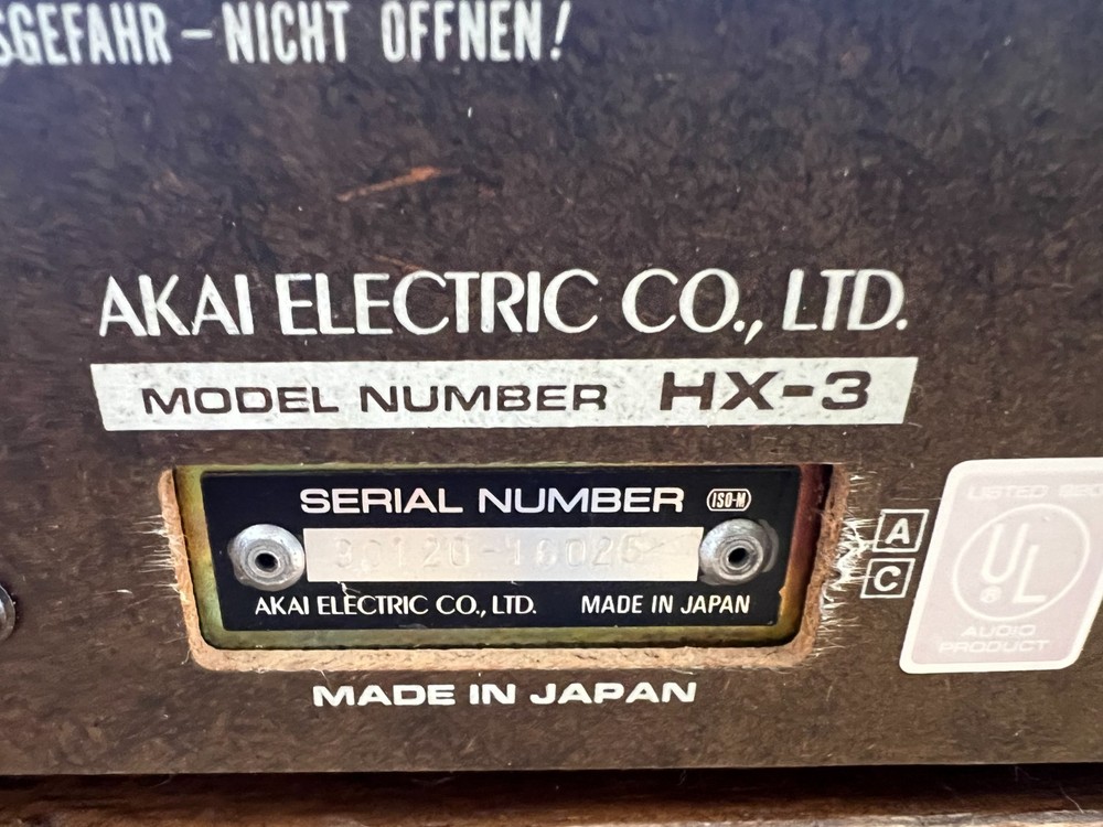 Vintage Akai HX-3 Cassette Deck