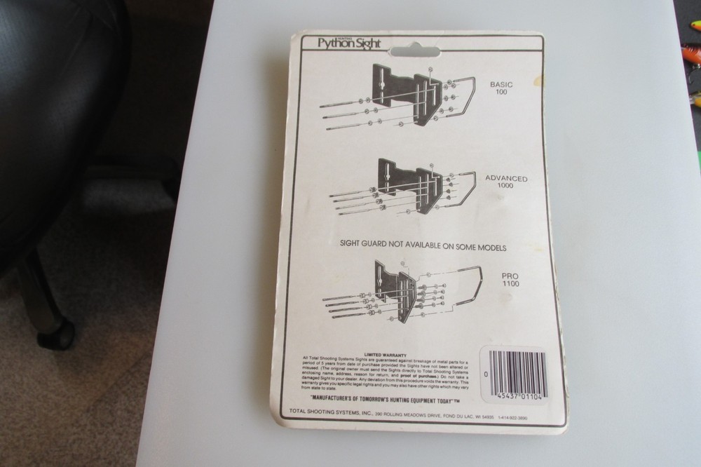 Total Shooting Systems TSS 1000 Python Sight New In Package