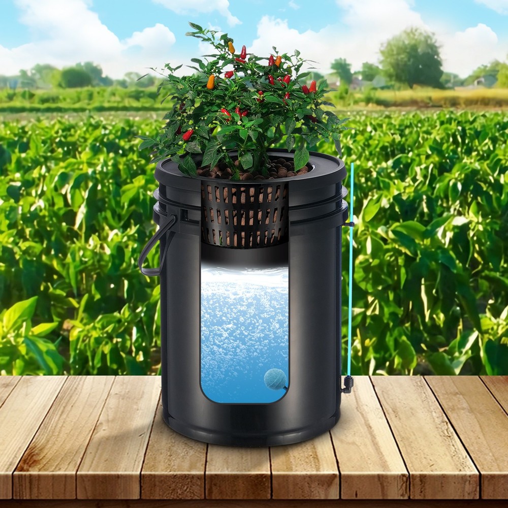 For DWC Hydroponics Grow System, Hydroponic Growing System with Top Drip Kit, D