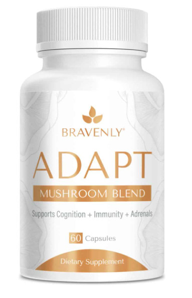 Adapt – Functional Mushroom Blend | 60‑Capsule Bottle NEW