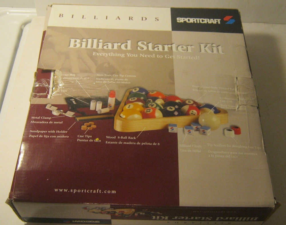 SPORTCRAFT Billiard Starter Set MOSTLY COMPLETE!!