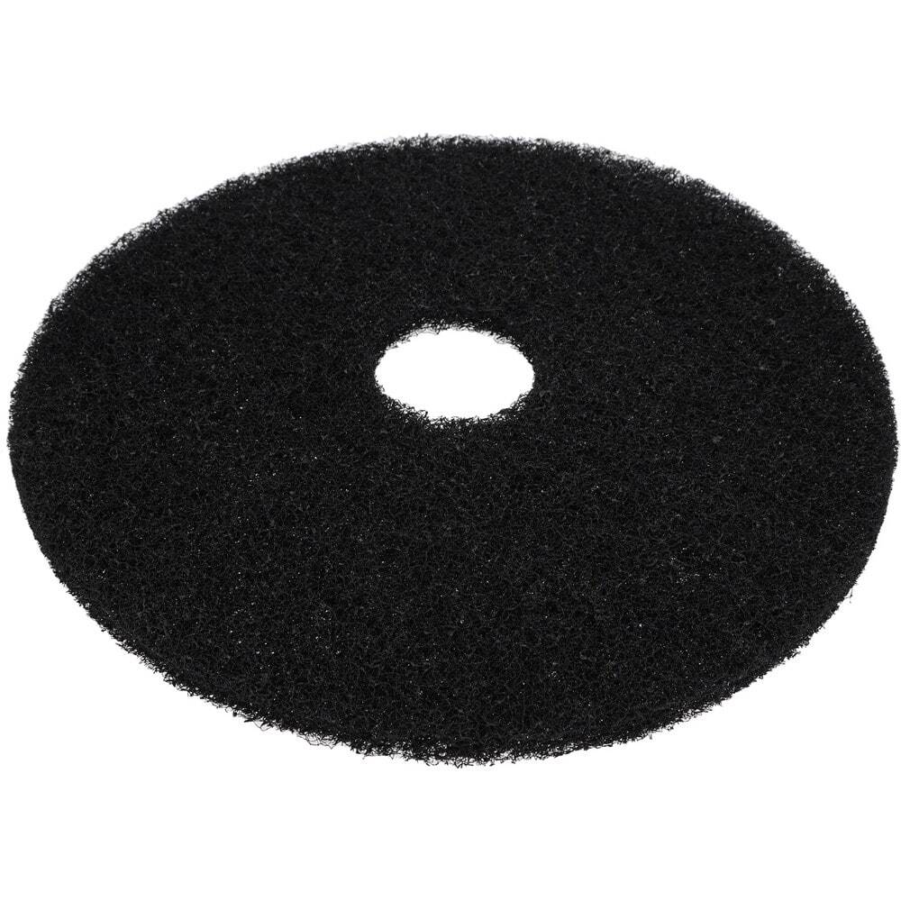 5 Pack PRO SOURCE Floor Stripping Pads: Black Coarse Polyester, 17" Diameter