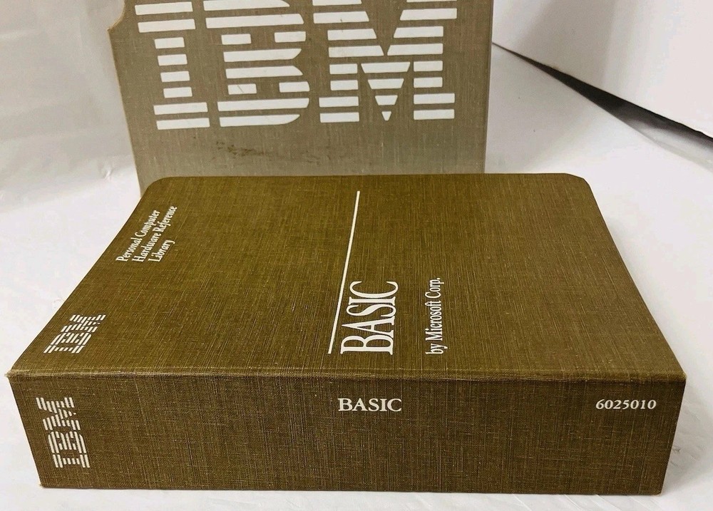 IBM BASIC Personal Computer Hardware Reference Library Manual (1982) w/ Slipcase