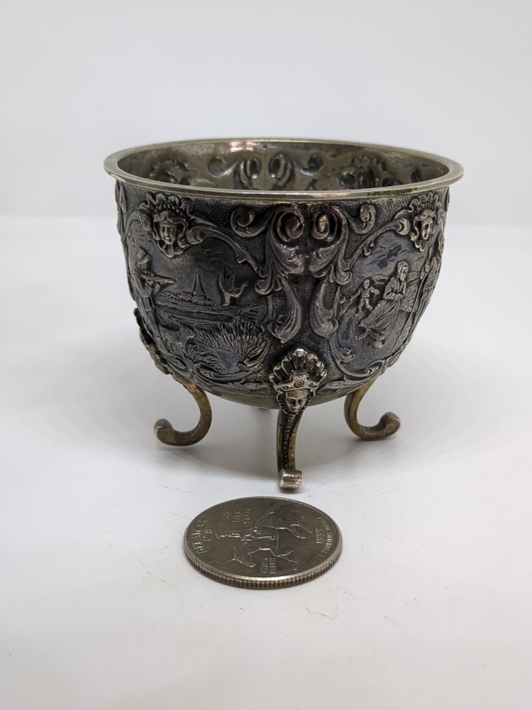 Antique Sterling Silver 925 Small Dutch Bowl