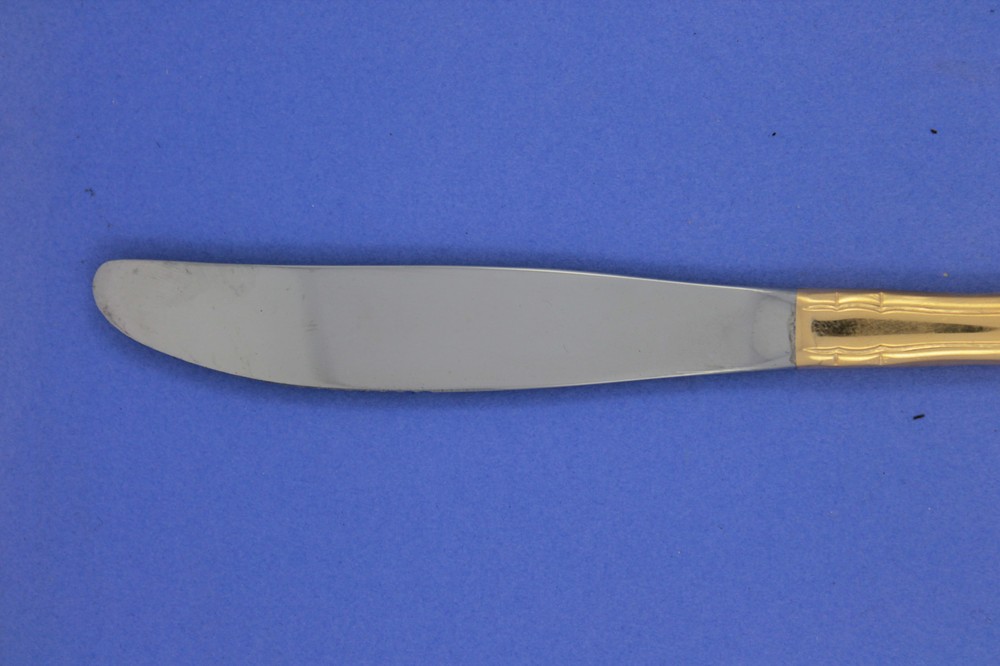 Towle Golden Dorchester Flatware Pattern Modern Solid Knife 8 5/8" Gold Plate