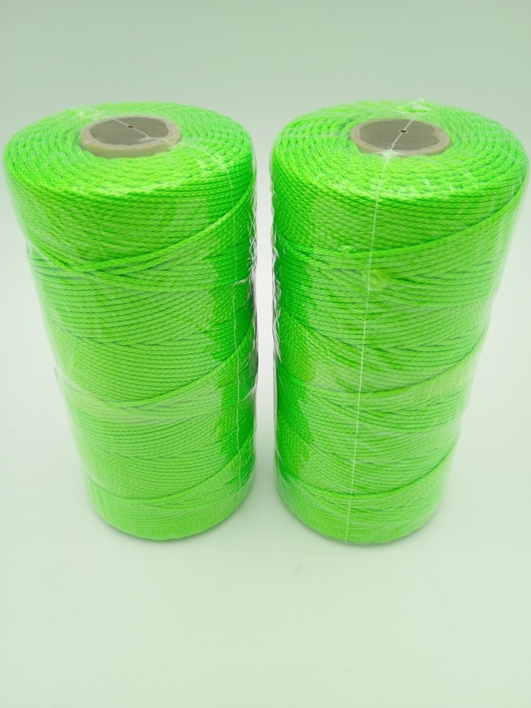 Stringliner Pro 2-Pack Braided Fluorescent Green 1000' Reloadable #18 Nylon Line