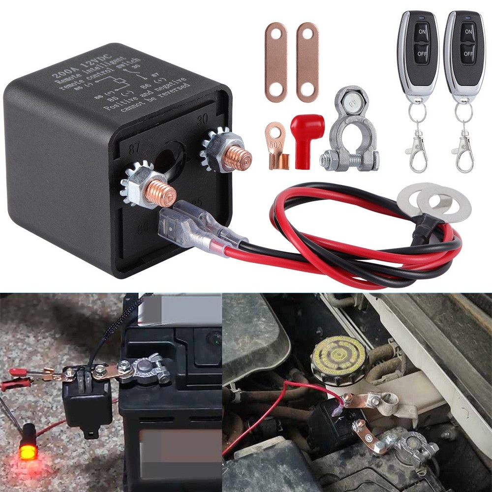 Car Battery Switch Disconnect Power Kill Master Isolator Cut Off Remote Control