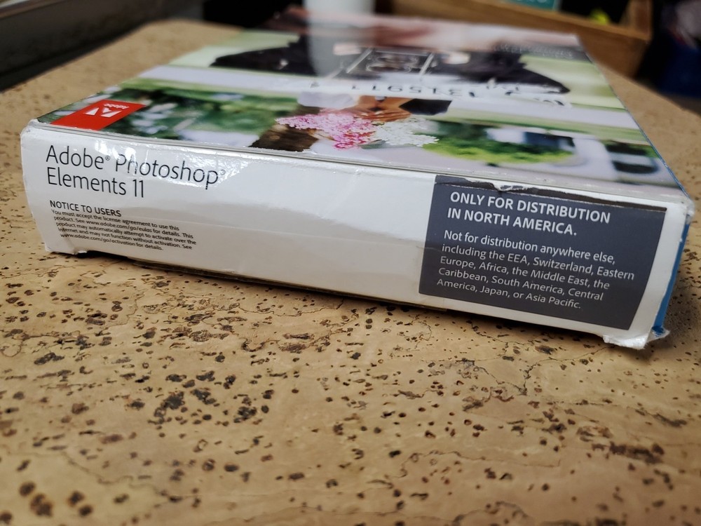 OPEN BOX Photoshop Elements 11 Mac + Windows w/Serial