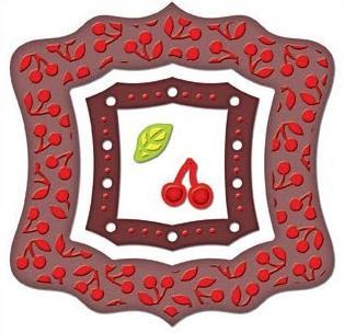Spellbinders Frameabilities CHERRY PICKIN' 4 DIES Cut Emboss Stencil SUPER CUTE!